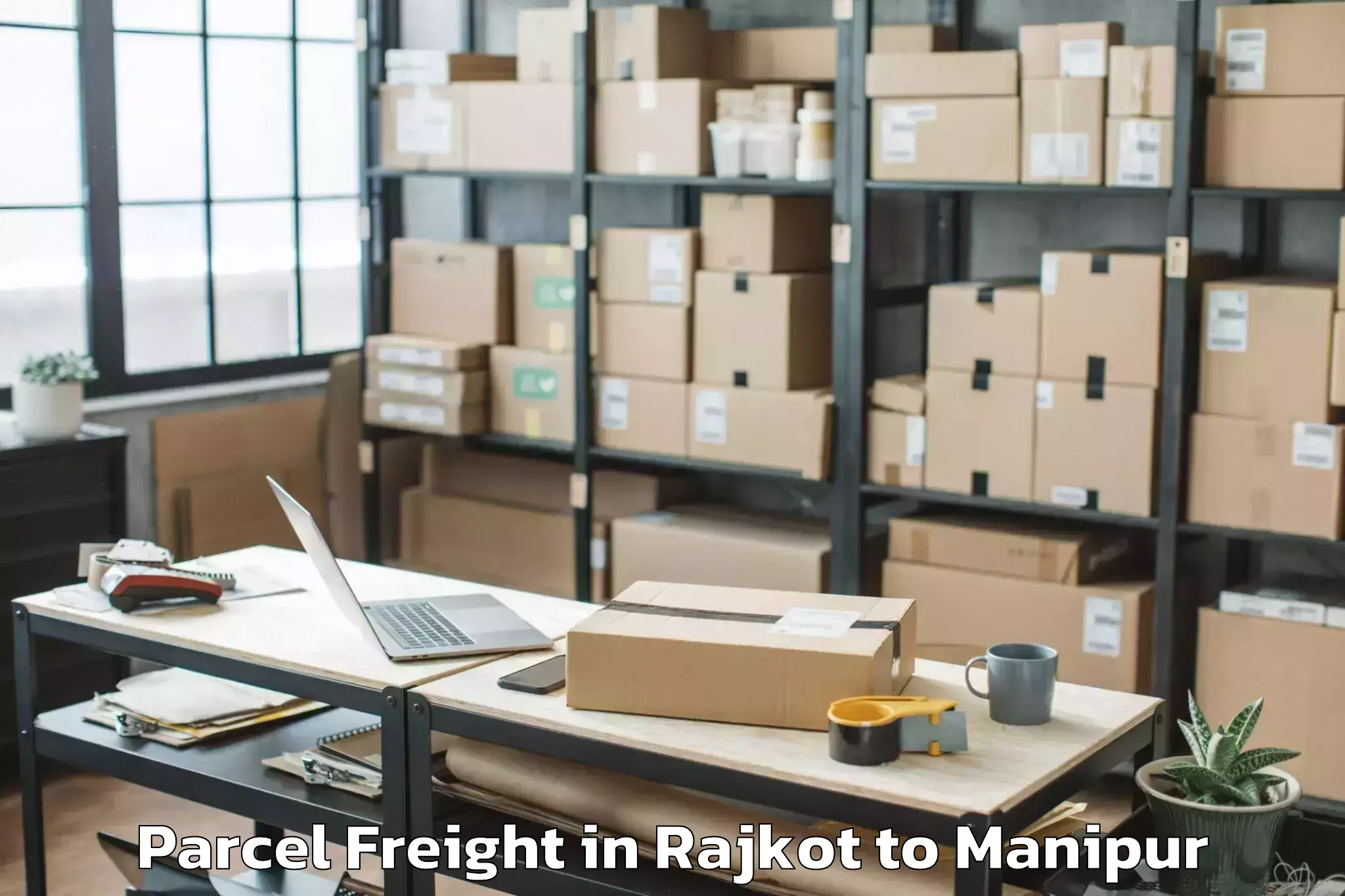 Reliable Rajkot to Lamphelpat Parcel Freight